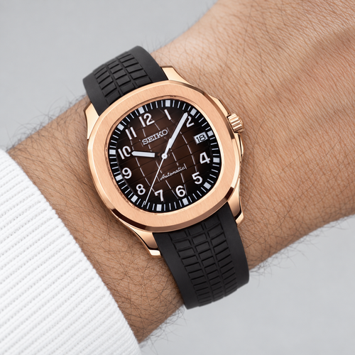 Aquaseik Brown Rose Gold — Wrist
