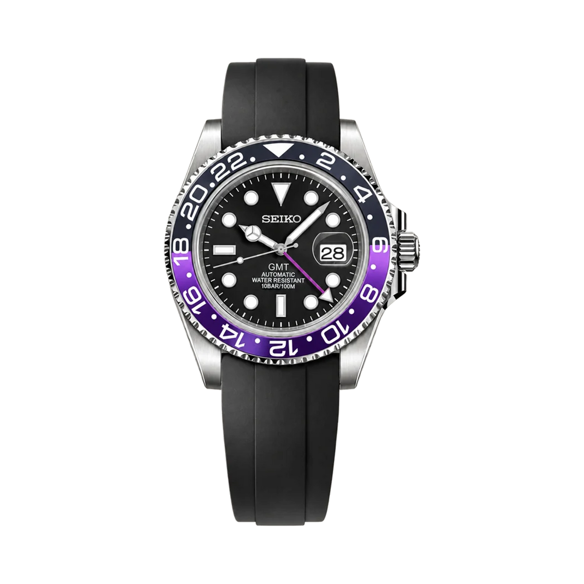 GMTeik Black & Purple — Black Silicone