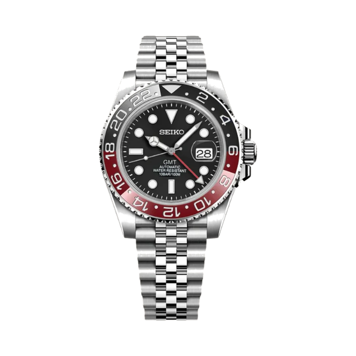 GMTeik Black & Red with Jubilee bracelet