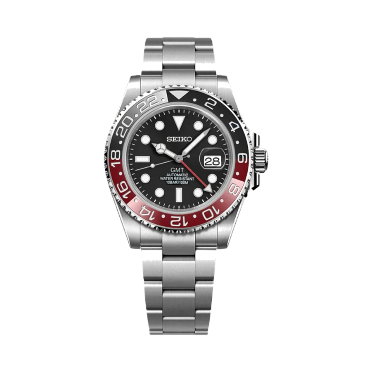 GMTeik Black & Red with Oyster bracelet