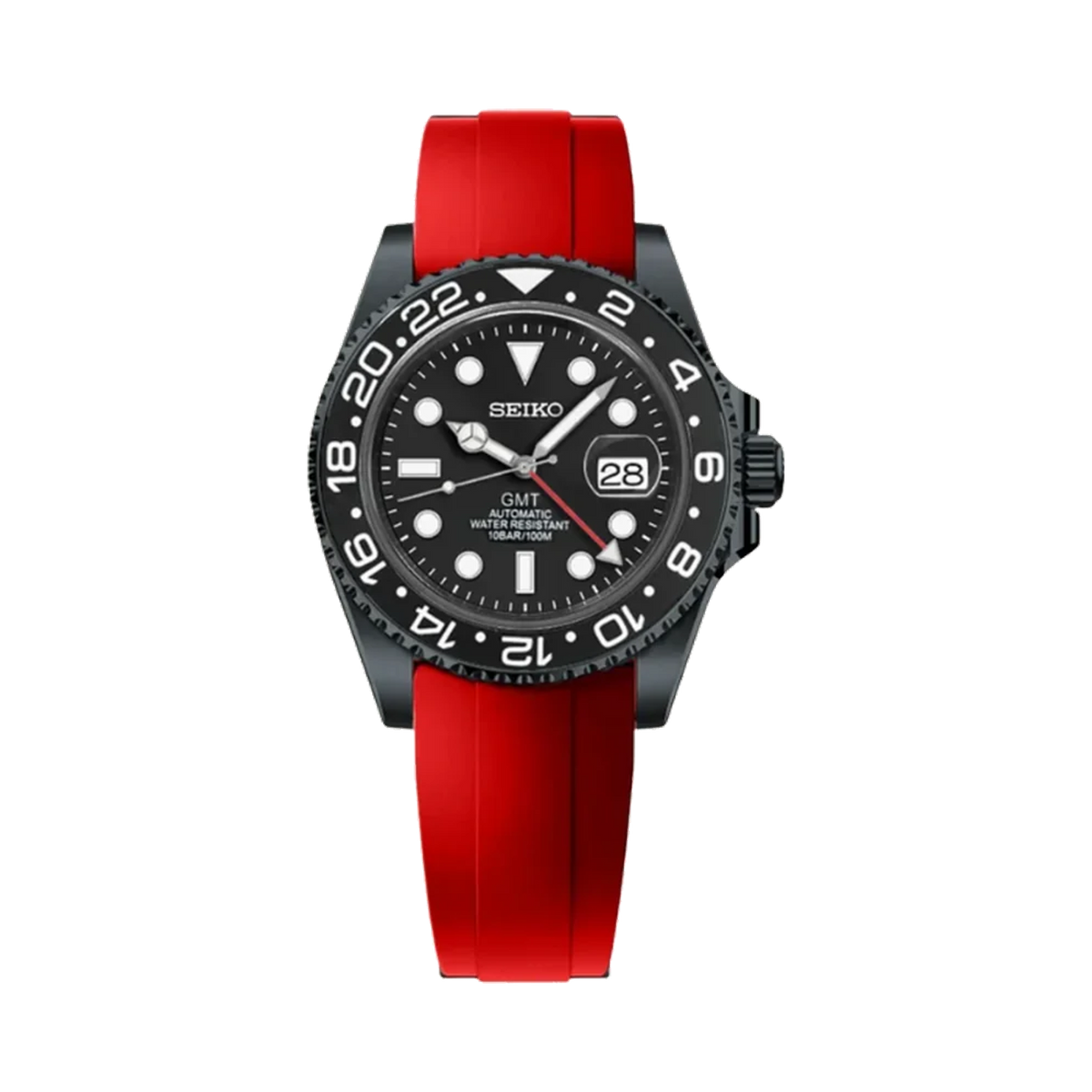 GMTeik Black Shadow — Red Silicone