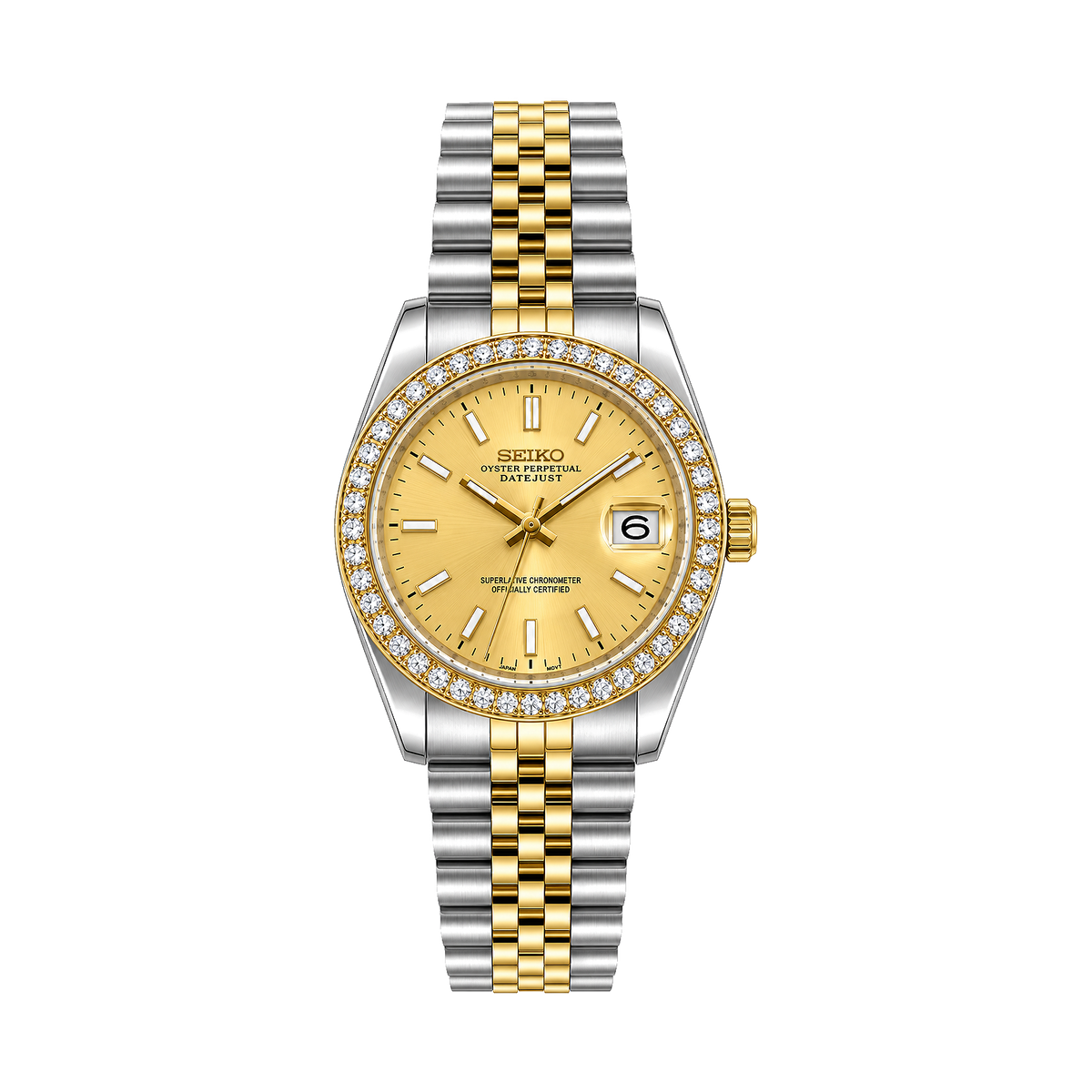 Seikjust Lady Champagne Diamond Bezel