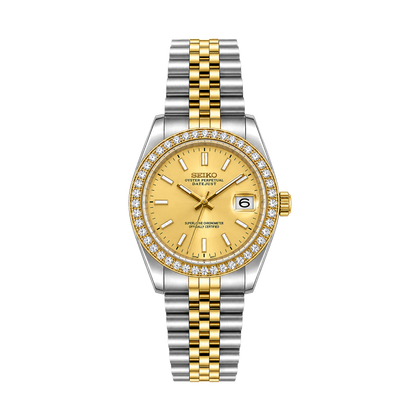 Seikjust Lady Champagne Diamond Bezel
