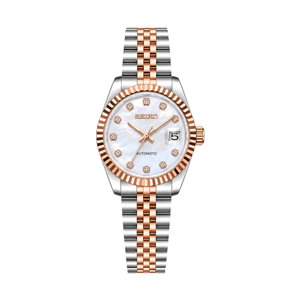 Seikjust Lady White Pearl Two-Tone