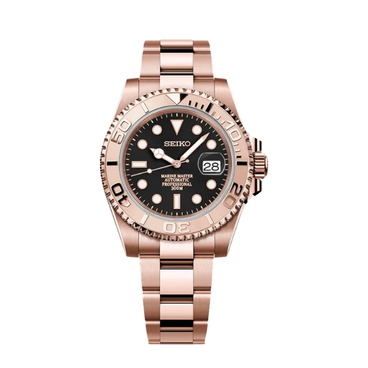 Seikmarin Rose Gold Black – Oyster