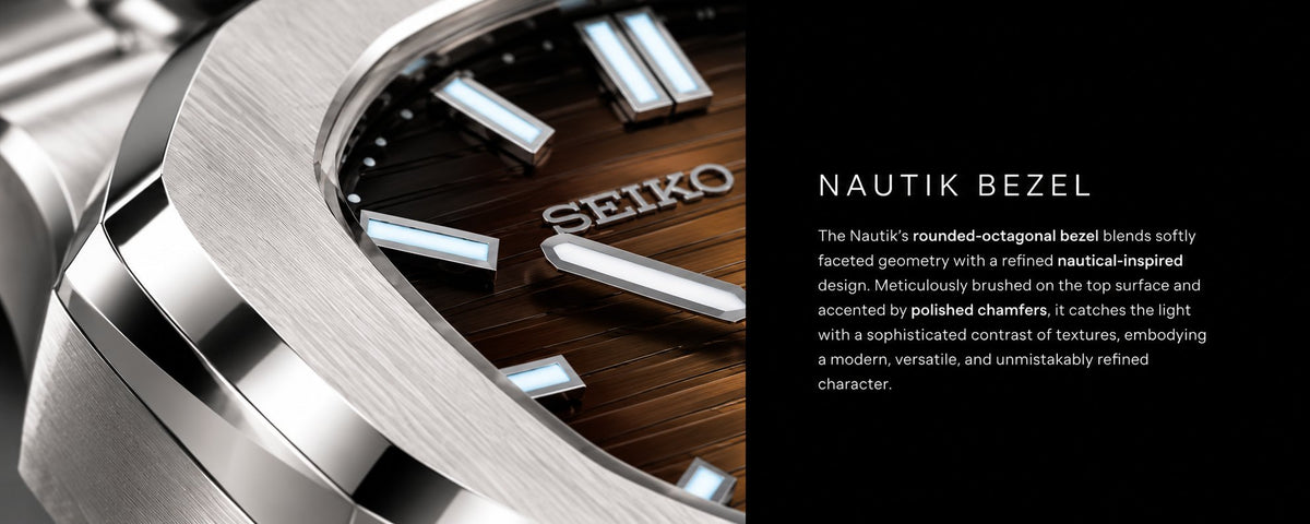 Nautik rounded-octagonal bezel