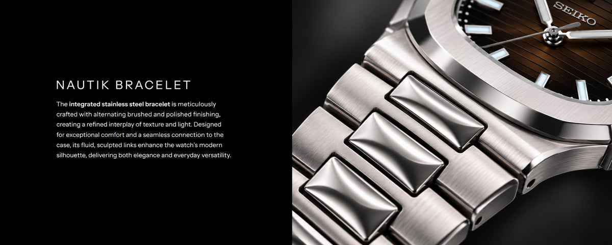 Nautik integrated stainless steel bracelet