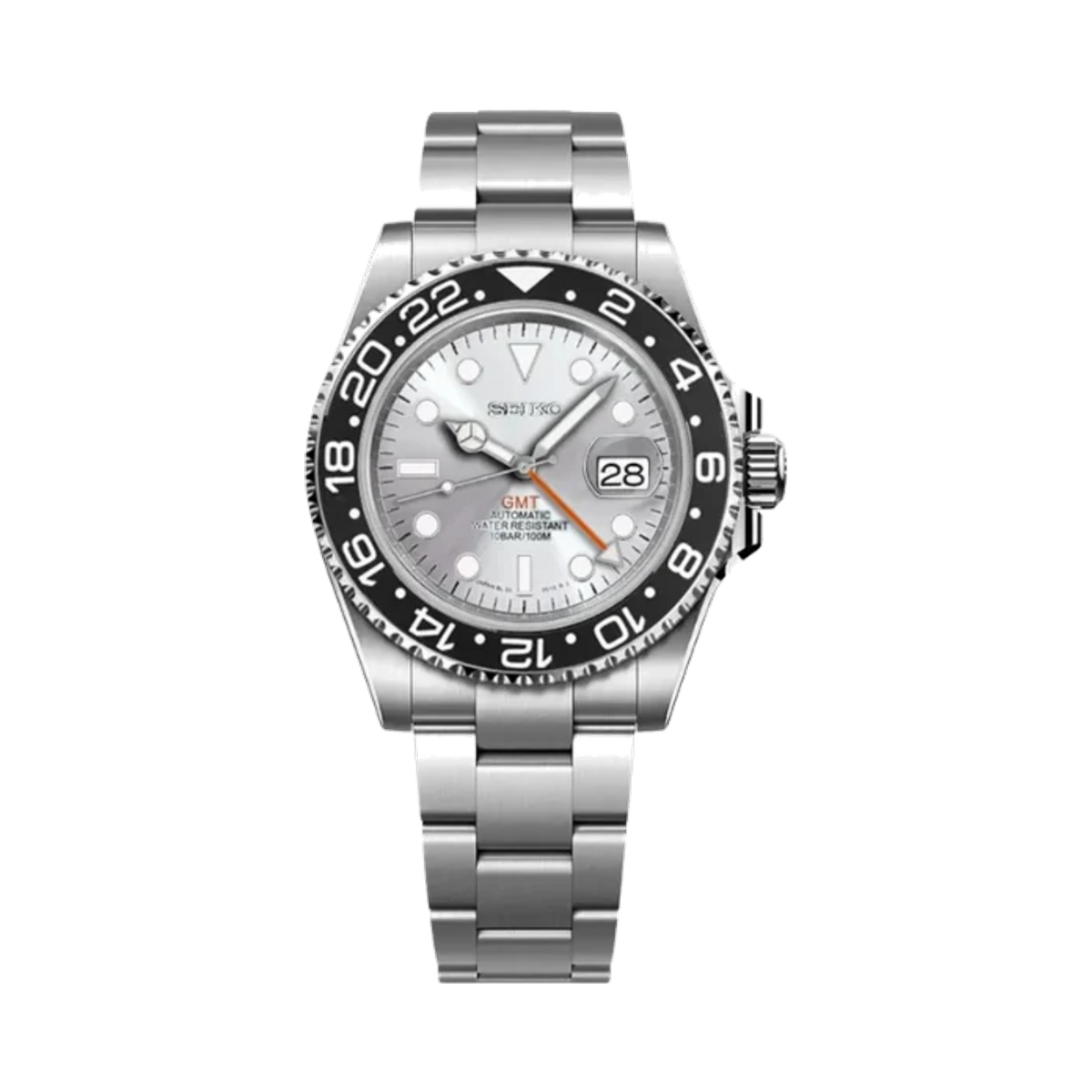 GMTeik White Orange GMT med Oyster-armband